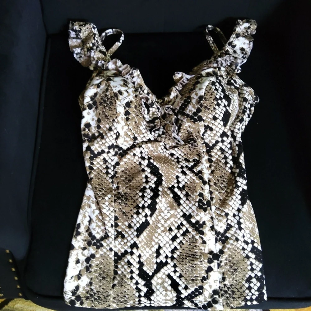 š„NWOTš„Tankini Faux Snakeskin Top - Picture 1 of 7